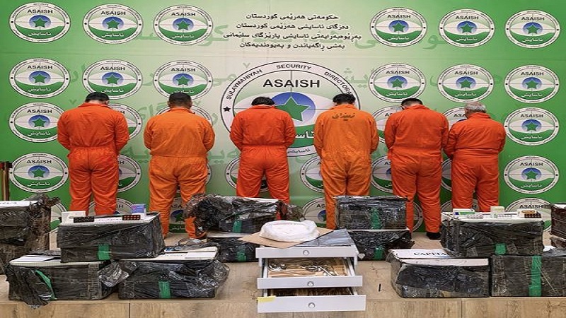 ئاسایشى سلێمانى باندێکى بازرگانیکردن بە ماددەى هۆشبەر دەستگیردەکات